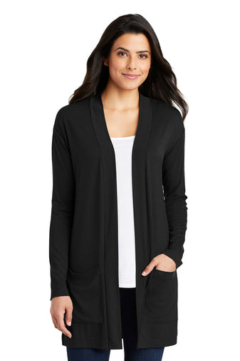 Port Authority Ladies Long Pocket Cardigan