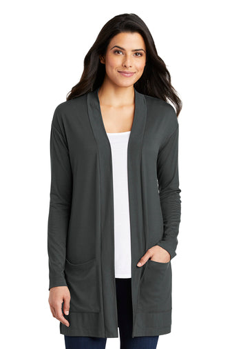 Port Authority Ladies Long Pocket Cardigan